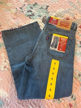 Levi's Girls Wide Leg Jeans - Blue Denim